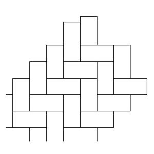 La pose effet chevrons en blocs