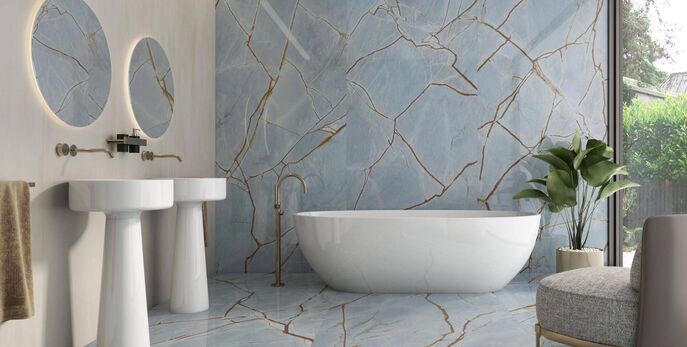 Carrelage imitation marbre