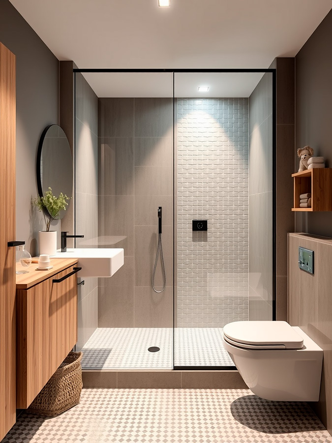 Salle de bain de style japandi Salle de bain de style japandi